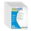 Better Office Products Sheet Protectors, Poly, 200 Sheets, 200PK 81550